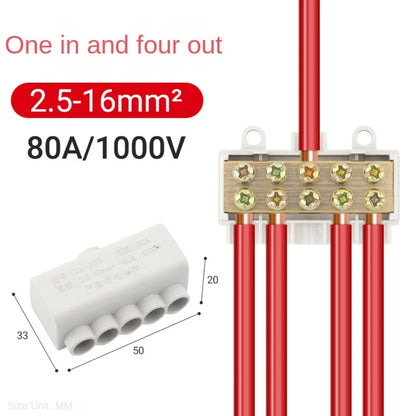 T-Shaped Wiring Terminal Locking Quick Crimp Electrical Wire Cable Junction Box ZK-M306 ZK-M406 Electrical General Connector