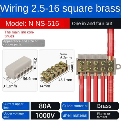 T-Shaped Wiring Terminal Locking Quick Crimp Electrical Wire Cable Junction Box ZK-M306 ZK-M406 Electrical General Connector