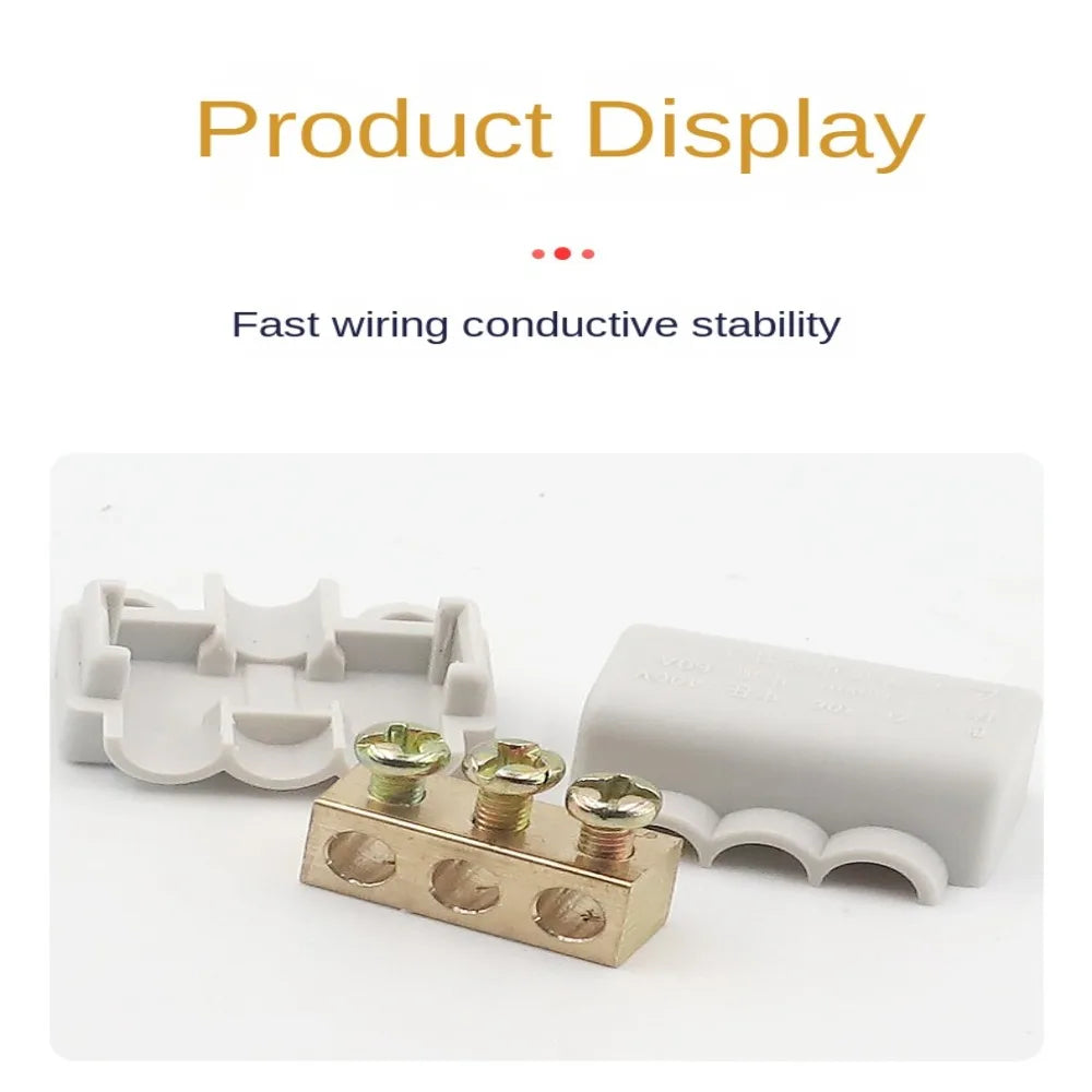 T-Shaped Wiring Terminal Locking Quick Crimp Electrical Wire Cable Junction Box ZK-M306 ZK-M406 Electrical General Connector