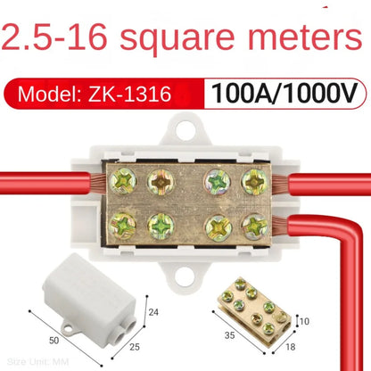 T-Shaped Wiring Terminal Locking Quick Crimp Electrical Wire Cable Junction Box ZK-M306 ZK-M406 Electrical General Connector